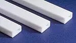 Evergreen 258 Styrene 14" Rectangle Tube 4.8x7.9mm / .187x.312" (2pcs) Evergreen Styrene SUPPLIES