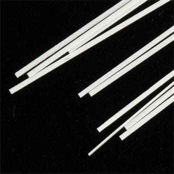 Evergreen 8103 Styrene 14" Strips HO 0.28x0.84mm / .011x.033" (10pcs) Evergreen Styrene SUPPLIES