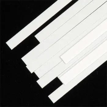Evergreen 8112 Styrene 14" Strips HO 0.28x3.43mm / .011x.135" (10pcs) Evergreen Styrene SUPPLIES