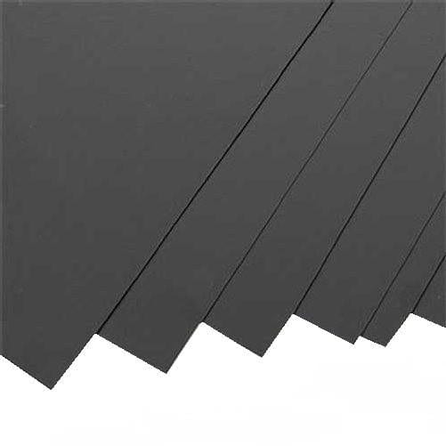 Evergreen Black Styrene Sheets .01X8X21 (0.25Mm) (8) Evergreen Styrene SUPPLIES
