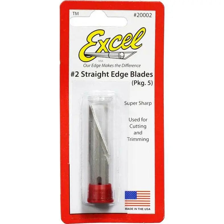 Excel 20002 NO. 2 Super Sharp Straight Blades (5pcs) Excel TOOLS