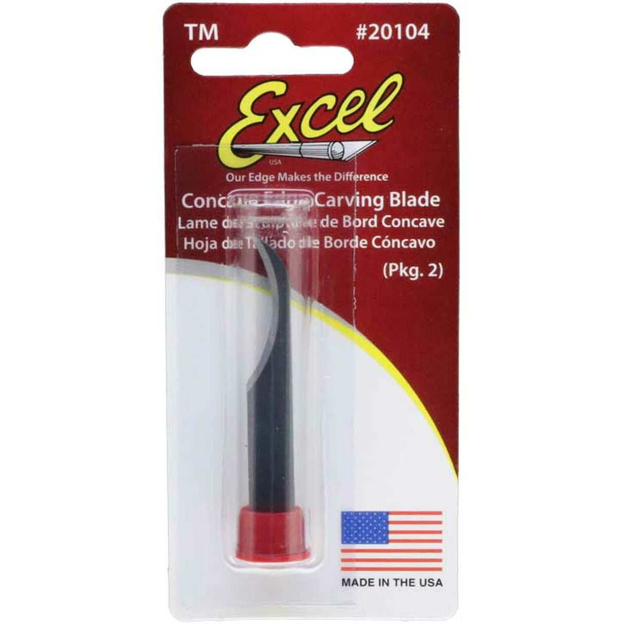 Excel 20104 Concave Edge Blade (2pcs) Excel TOOLS