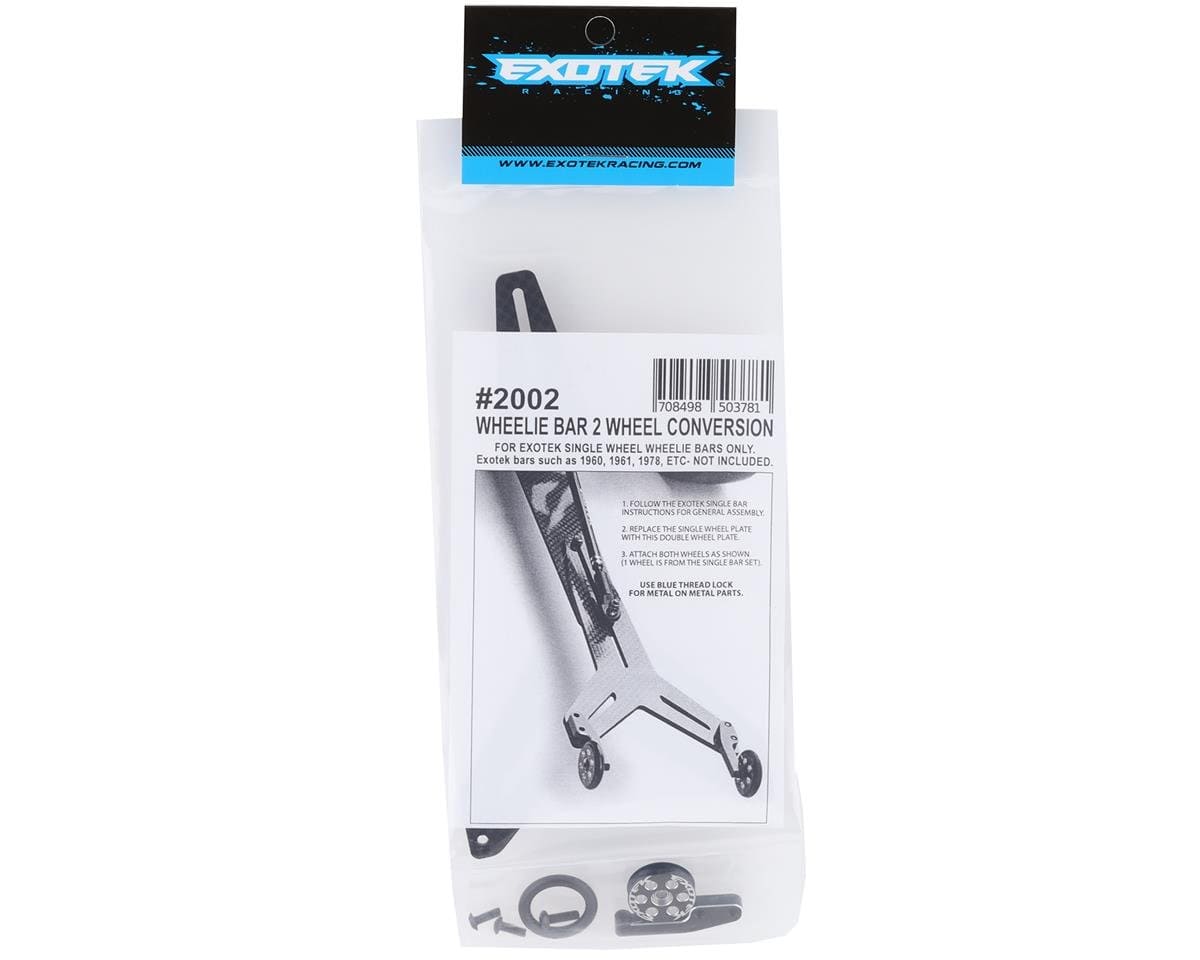 Exotek Adjustable Wheelie Double Wheel Conversion - Hobbytech Toys