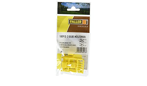 Faller Gmbh HO Garbage Bins - Yellow pkg(2) Faller Gmbh TRAINS - HO/OO SCALE