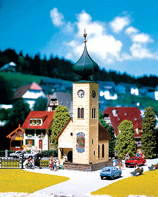 Faller Gmbh HO Church - 5-13/16 x 3-1/2in 14.8 x 8.8cm Faller Gmbh TRAINS - HO/OO SCALE