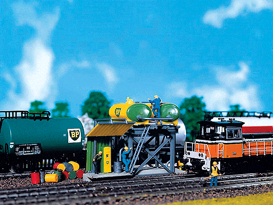 Faller Gmbh HO Diesel Oil Facility - 4-1/8 x 1-3/8in 10.5 x 3.5cm Faller Gmbh TRAINS - HO/OO SCALE