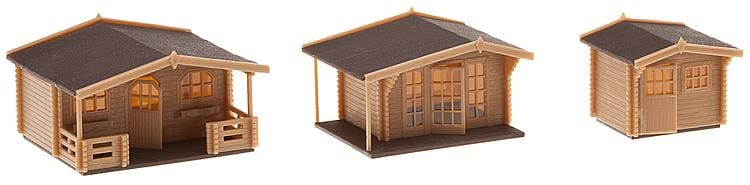 Faller HO Small Summer Houses pkg(3) - Hobbytech Toys