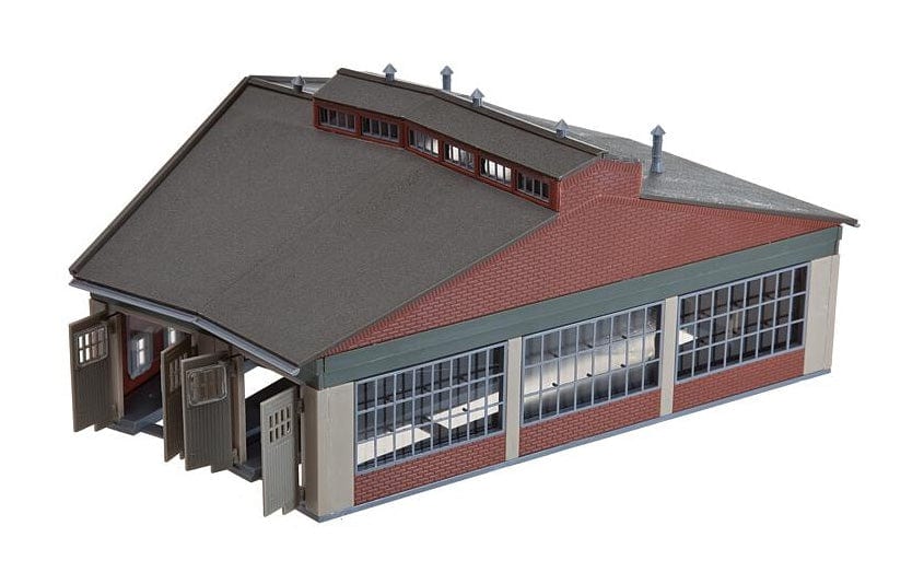 Faller N 2-Stall Round House - 8-11/16 x 8-1/4 x 3-15/16" 22 x 21 x 10cm - Hobbytech Toys