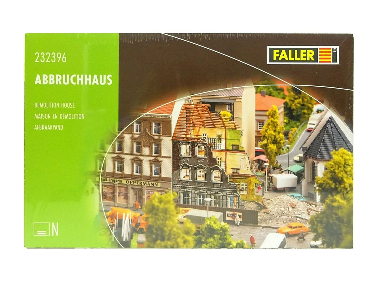 Faller N House Being Demolished - Kit - 15.3 x 8.3 x 11.2cm - Hobbytech Toys