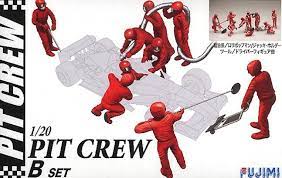 Fujimi 1/20 PIT CREW STE B (GT-21) Plastic Model Kit - Hobbytech Toys