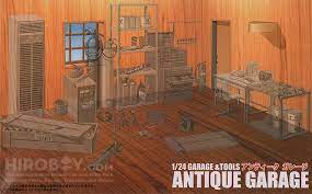 Fujimi 1/24 Antique Garage (GT-12) Plastic Model Kit - Hobbytech Toys