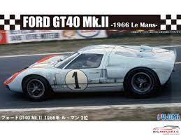 Fujimi 1/24 Ford GT40 Mk-II `66 LeMans 2nd (RS-32) Plastic Model Kit - Hobbytech Toys