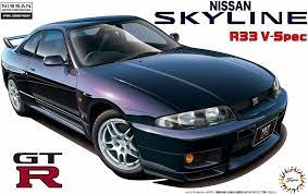 Fujimi 1/24 Nissan R33 Skyline GT-R V-spec 95 (ID-39) Plastic Model Kit - Hobbytech Toys