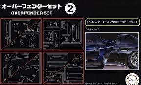 Fujimi 1/24 Overfender Set 2 (GT-32) Plastic Model Kit - Hobbytech Toys