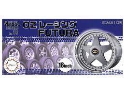 Fujimi 1/24 OZ Racing Futura 18inch (Wheel-10) Plastic Model Kit - Hobbytech Toys