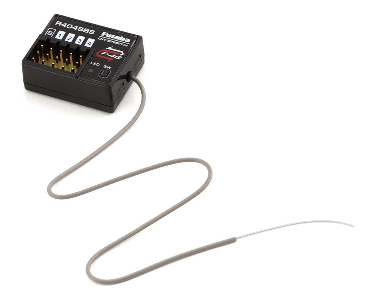 Compact Futaba R404SBS Telemetry Receiver with 4-Channel 2.4GHz Connectivity
