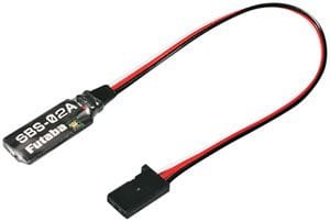 Compact Futaba S.BUS telemetry vario sensor with red and black wiring, designed for precise altitude measurements in RC models.