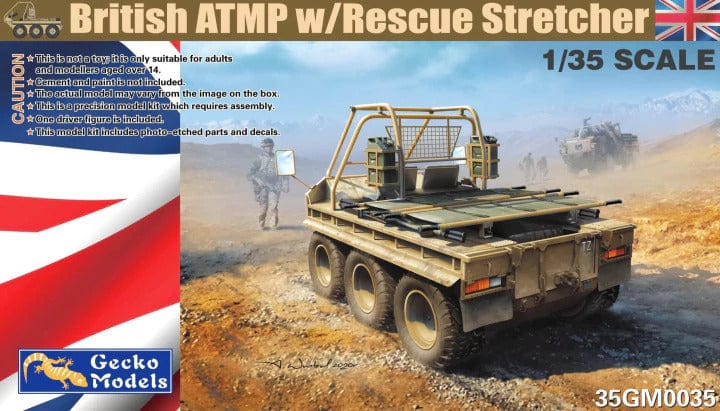Gecko GM0035 1/35 British ATMP w Rescue Stretcher Plastic Model Kit Gecko Models PLASTIC MODELS