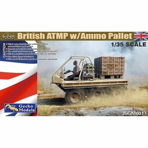 Gecko GM35017 1/35 British ATMP w Ammo Pallet Plastic Model Kit Gecko Models PLASTIC MODELS