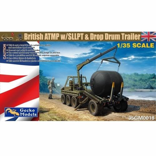 Gecko GM35018 1/35 British ATMP w/SLLPT & Drop Drum Trailer Plastic Model Kit Gecko Models PLASTIC MODELS