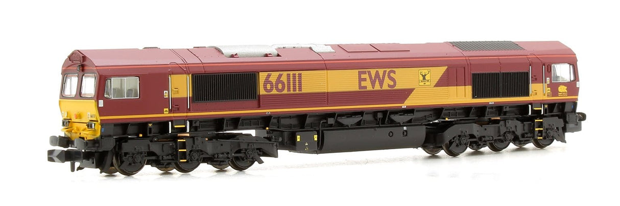Graham Farish N Class 66 111 Ews Livery Diesel Locomotive Graham Farish TRAINS - N SCALE