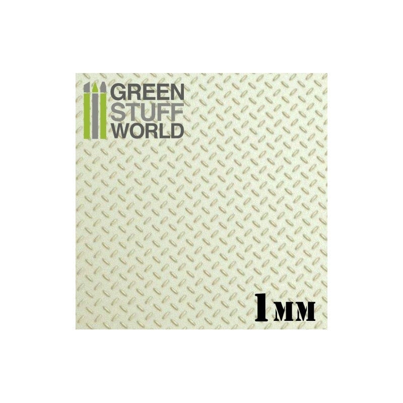Green Stuff World 1646 Diamond 1mm Textured Sheet 200x300mm (1) Green Stuff World TOOLS