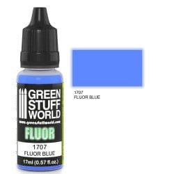 Green Stuff World 1707 Fluor Paint Blue Acrylic 17ml Green Stuff World PAINT, BRUSHES & SUPPLIES