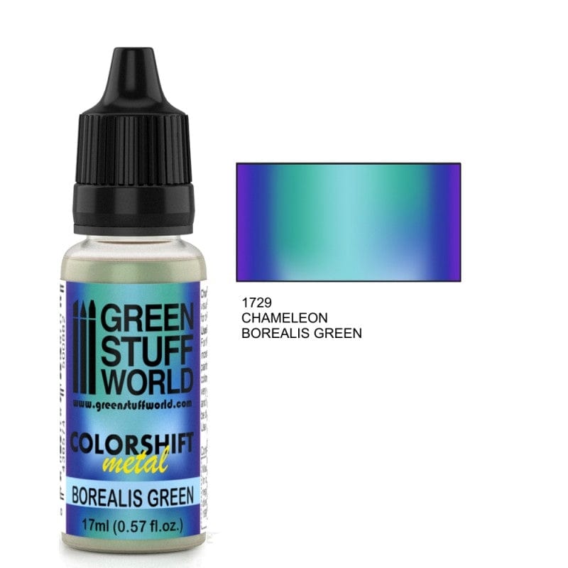 Green Stuff World 1729 Chameleon Borealis Green Acrylic 17ml Green Stuff World PAINT, BRUSHES & SUPPLIES
