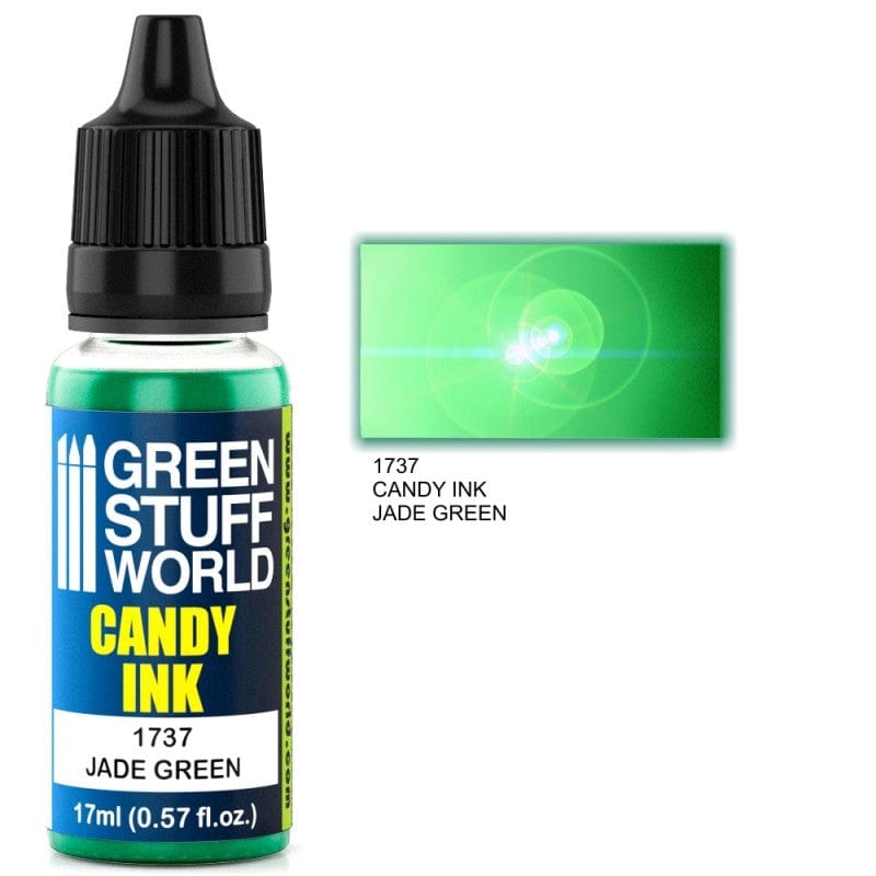 Green Stuff World 1737 Candy Ink Jade Green Acrylic 17ml Green Stuff World PAINT, BRUSHES & SUPPLIES
