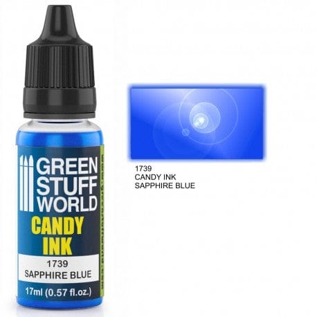 Green Stuff World 1739 Candy Ink Sapphire Blue Acrylic 17ml Green Stuff World PAINT, BRUSHES & SUPPLIES