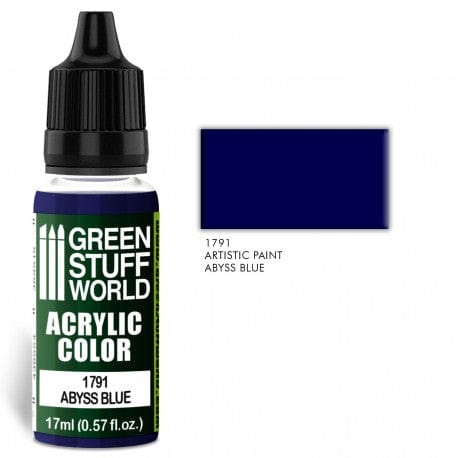 Green Stuff World 1791 Abyss Blue Acrylic 17ml Green Stuff World PAINT, BRUSHES & SUPPLIES