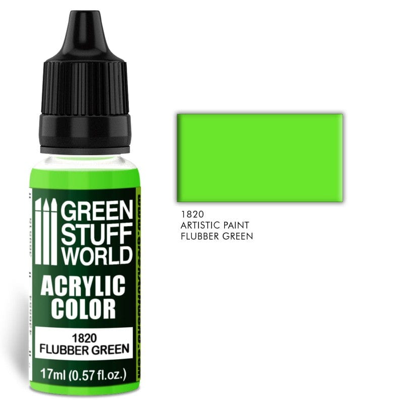 Green Stuff World 1820 Flubber Green Acrylic 17ml Green Stuff World PAINT, BRUSHES & SUPPLIES