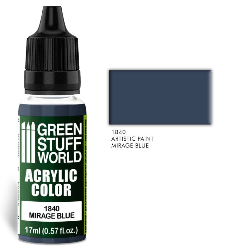 Green Stuff World 1840 Mirage Blue Acrylic 17ml Green Stuff World PAINT, BRUSHES & SUPPLIES