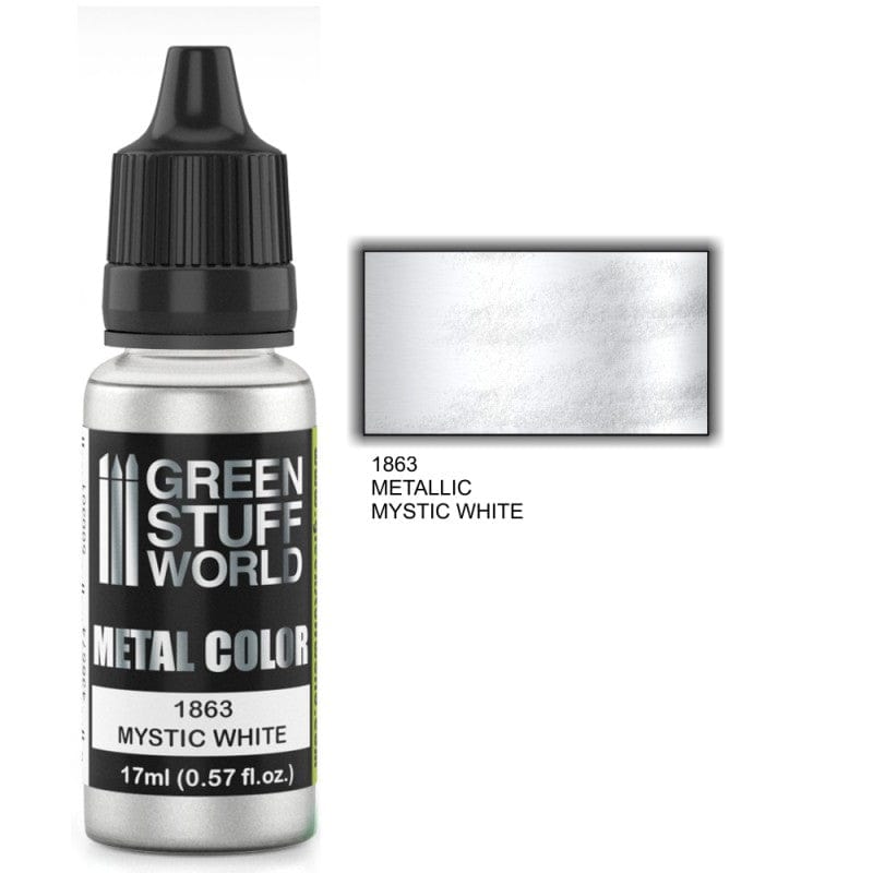 Green Stuff World 1863 Metallic Paint Mystic White 17ml Green Stuff World PAINT, BRUSHES & SUPPLIES