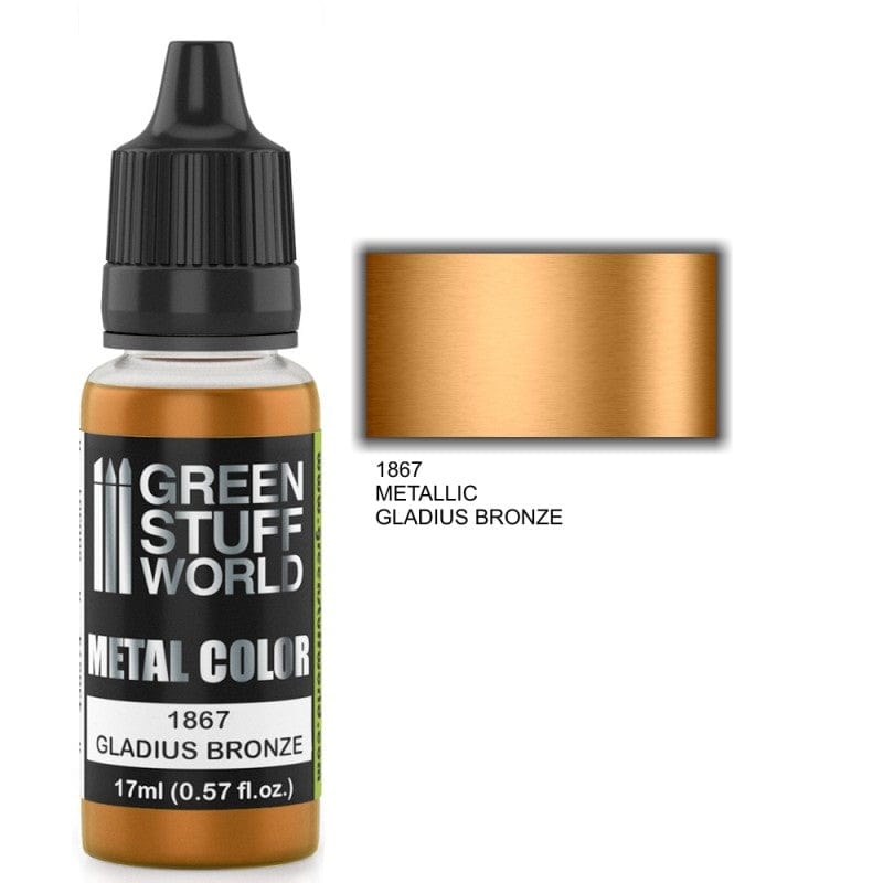 Green Stuff World 1867 Metallic Paint Gladius Bronze 17ml Green Stuff World PAINT, BRUSHES & SUPPLIES
