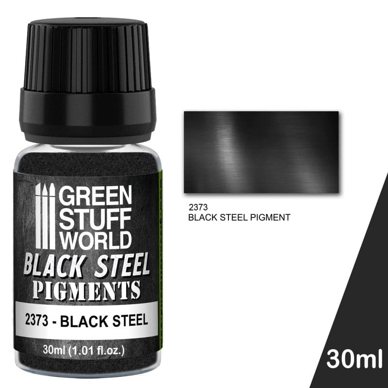 Green Stuff World 2373 Pigment Black Steel 30ml Green Stuff World PAINT, BRUSHES & SUPPLIES