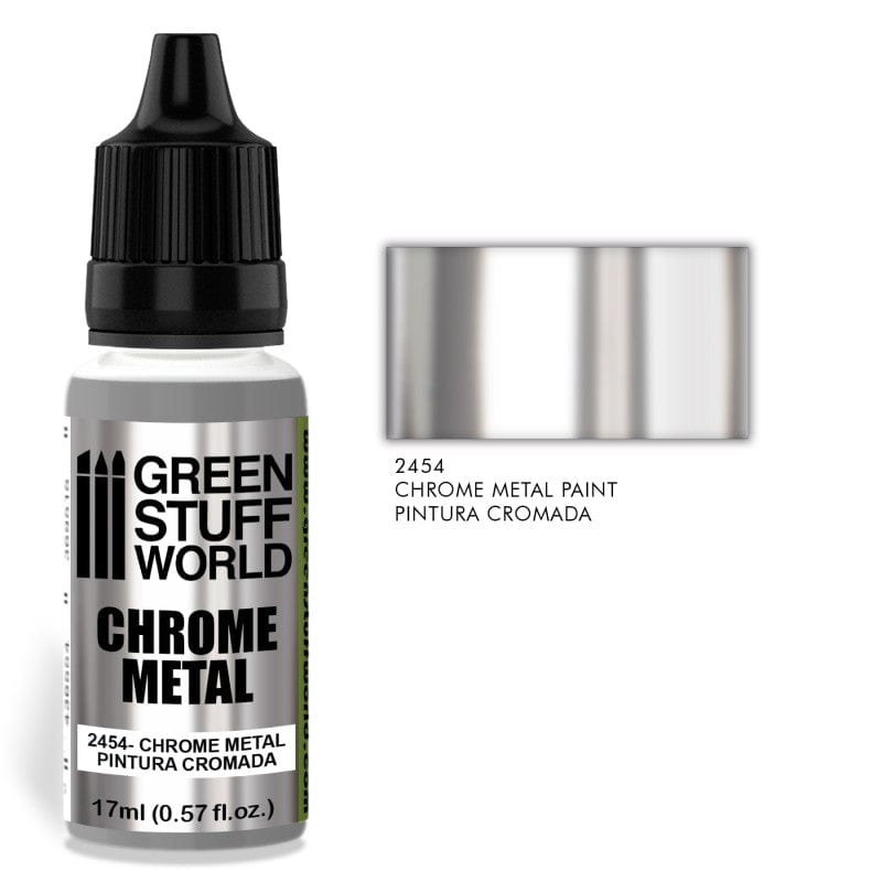 Green Stuff World 2454 Chrome Metal Paint 17ml Green Stuff World PAINT, BRUSHES & SUPPLIES