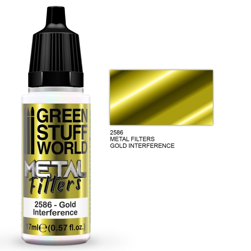 Green Stuff World 2586 Metal Filters - GOLD/YELLOW interference 17ml Green Stuff World PAINT, BRUSHES & SUPPLIES