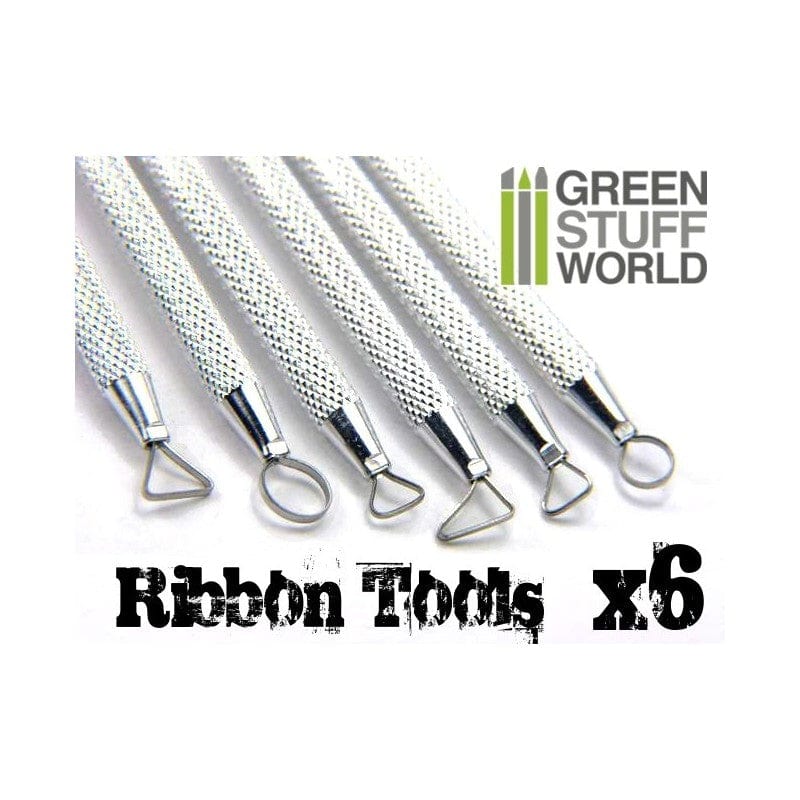 Green Stuff World 6X Mini Ribbon Sculpting Tool Set Green Stuff World TOOLS