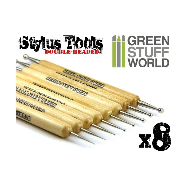 Green Stuff World 8X Sculpting Stylus Tool Set Green Stuff World TOOLS