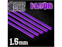 Green Stuff World Acrylic Rods - Round 1.6 mm Fluor PURPLE - Hobbytech Toys