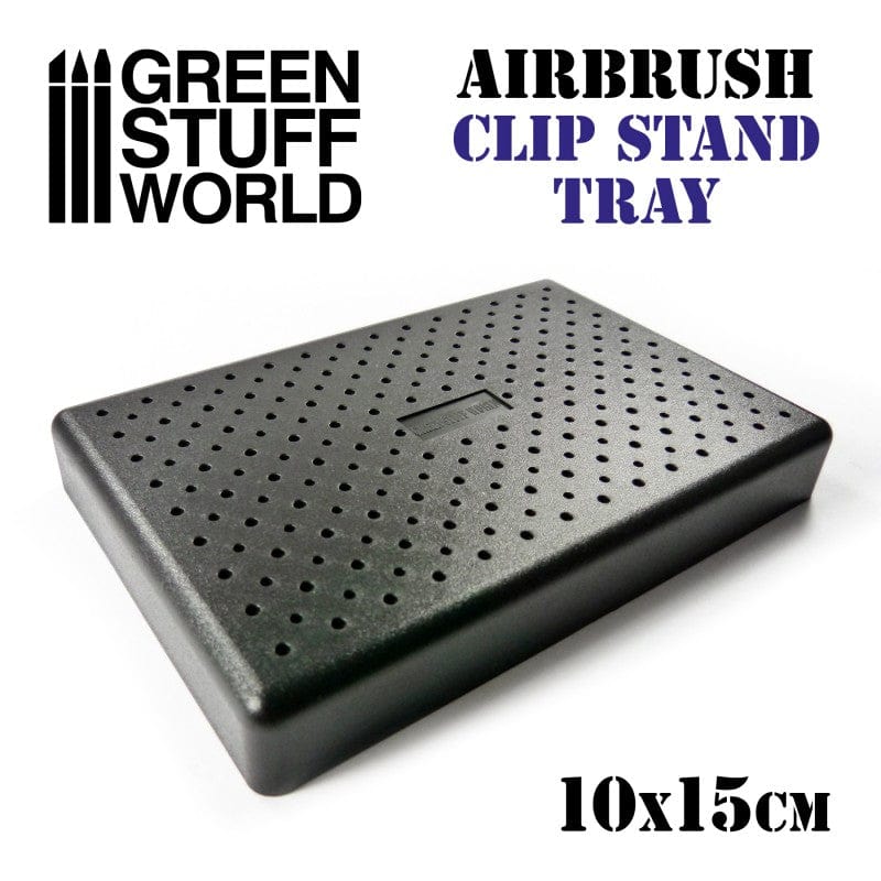 Green Stuff World Airbrush Clip Stand Tray Green Stuff World PAINT, BRUSHES & SUPPLIES