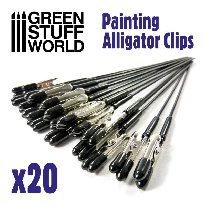 Green Stuff World Alligator Clips (20pcs) Green Stuff World PAINT, BRUSHES & SUPPLIES