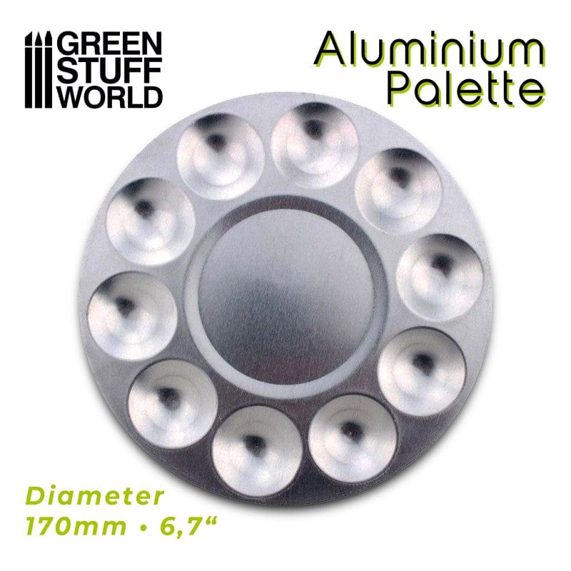 Green Stuff World Aluminum Palette 10 Wells - Hobbytech Toys