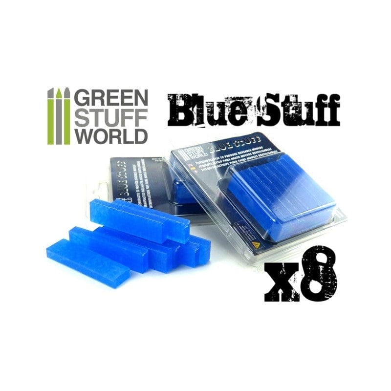 Green Stuff World Blue Stuff Mold (8 Bars) Green Stuff World PAINT, BRUSHES & SUPPLIES