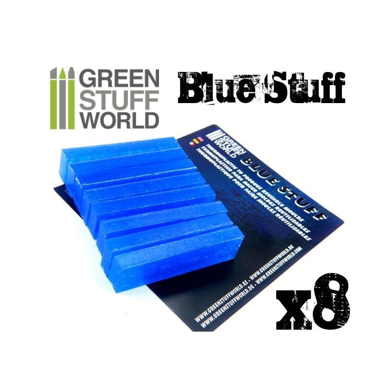 Green Stuff World Blue Stuff Mold (8 Bars) Green Stuff World PAINT, BRUSHES & SUPPLIES