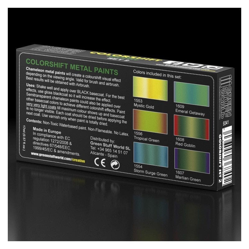 Green Stuff World Colorshift Metal Acrylic Paint Set 2 Green Stuff World PAINT, BRUSHES & SUPPLIES