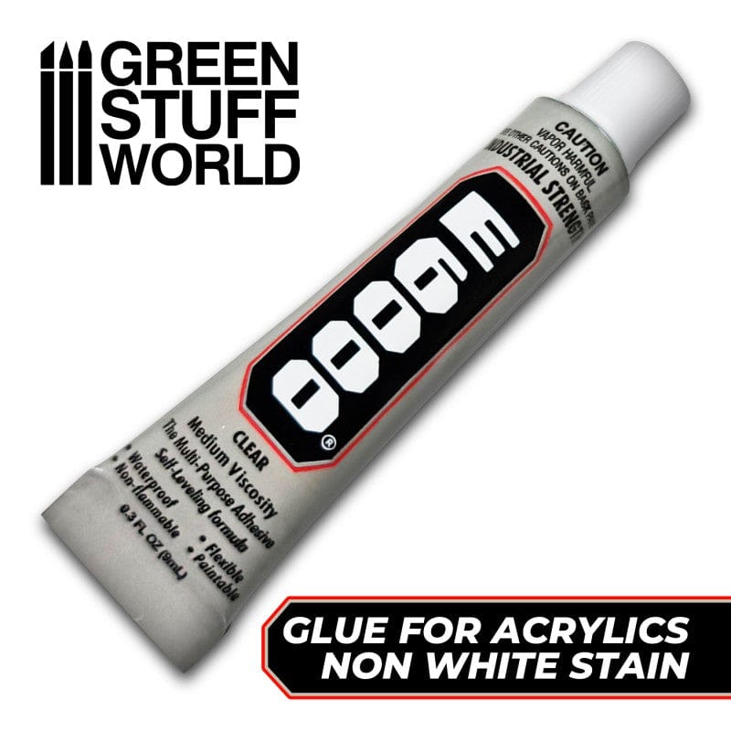 Green Stuff World E6000 Adhesive for Acrylic Plastics - 9ml - Hobbytech Toys