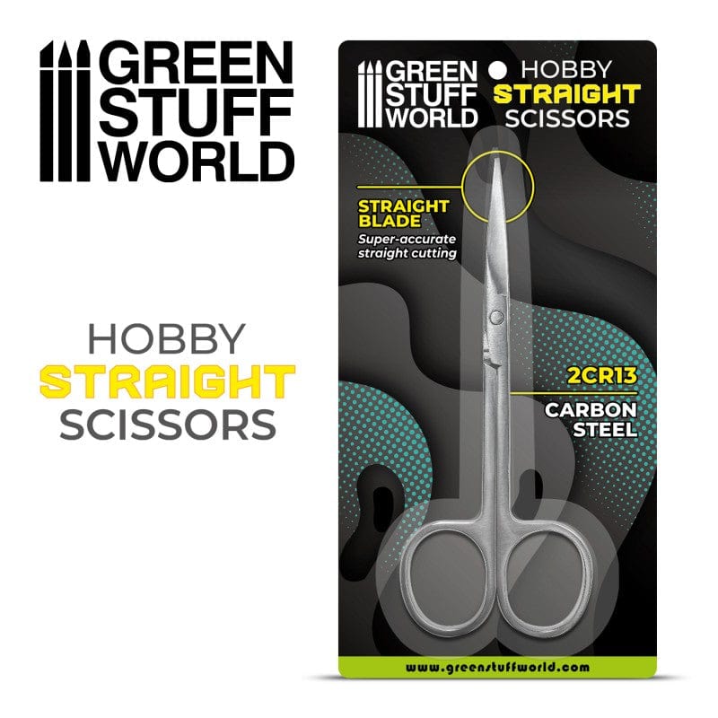Green Stuff World Hobby Scissors - Straight Tip - Hobbytech Toys