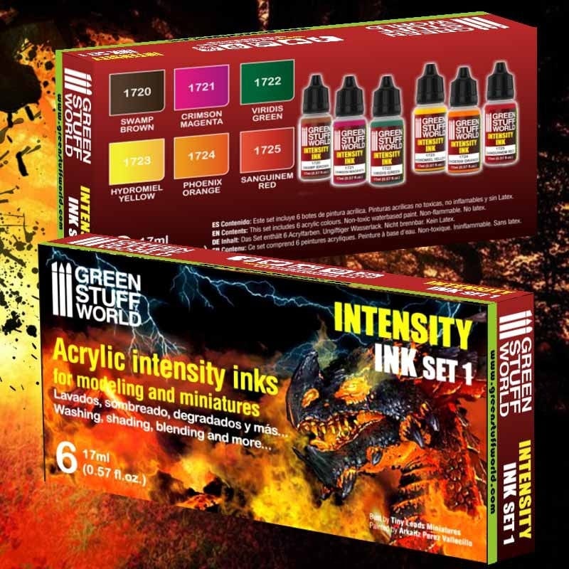 Green Stuff World Intensity Inks Paint Set - Set 1 Green Stuff World PAINT, BRUSHES & SUPPLIES